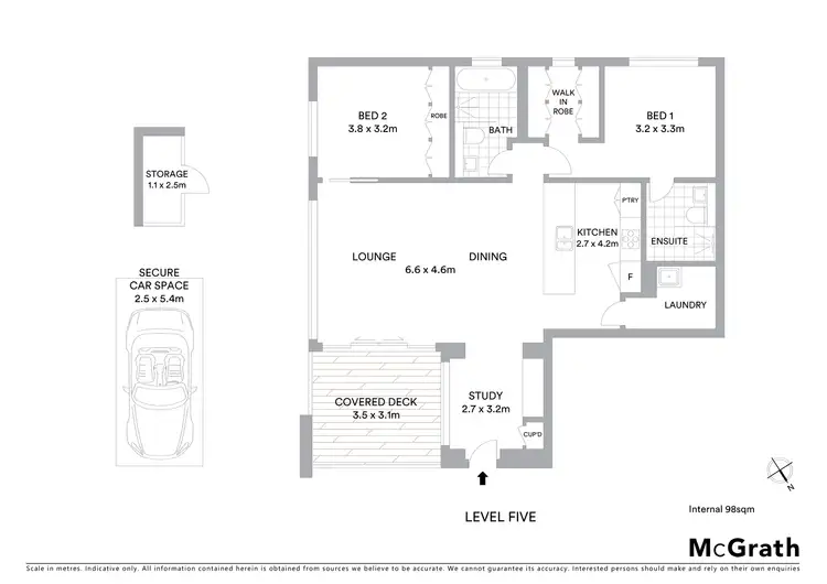 Floorplan of Homely apartment listing, 506C/3 Meikle Place, Ryde NSW 2112