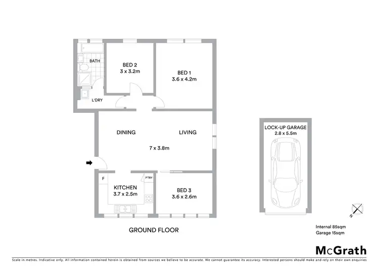Floorplan of Homely apartment listing, 1/115 Alt Street, Ashfield NSW 2131