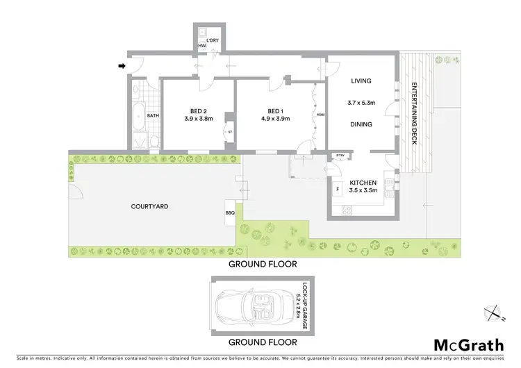 Floorplan of Homely apartment listing, 1/29 Bay Road, Waverton NSW 2060