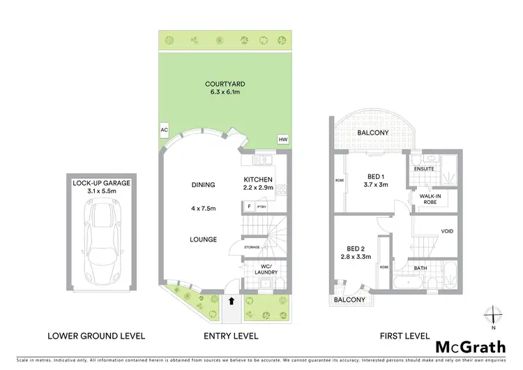 Floorplan of Homely townhouse listing, 11/2 Mowbray Street, Sylvania NSW 2224