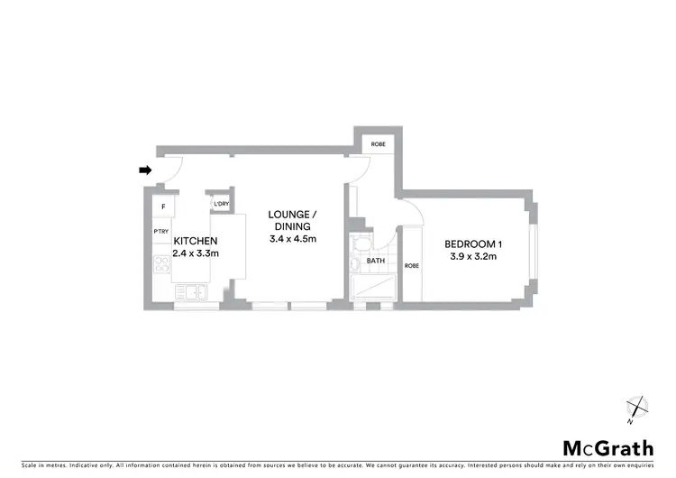 Floorplan of Homely apartment listing, 4/69 Curlewis Street, Bondi Beach NSW 2026