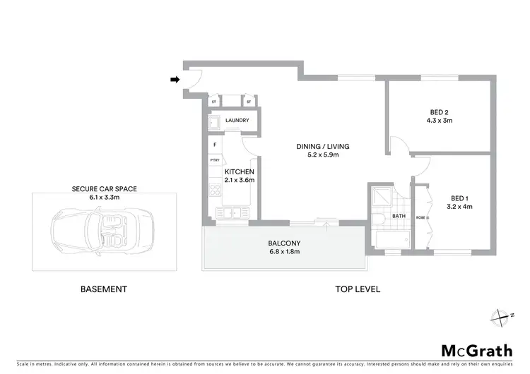 Floorplan of Homely apartment listing, 20/2 Edensor Street, Epping NSW 2121