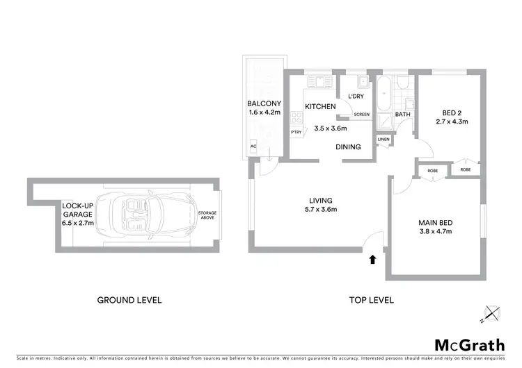 Floorplan of Homely unit listing, 5/24 Factory Street, North Parramatta NSW 2151