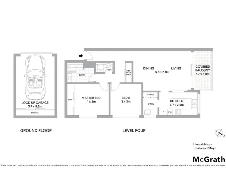Floorplan of Homely apartment listing, 14/34 Gerard Street, Cremorne NSW 2090