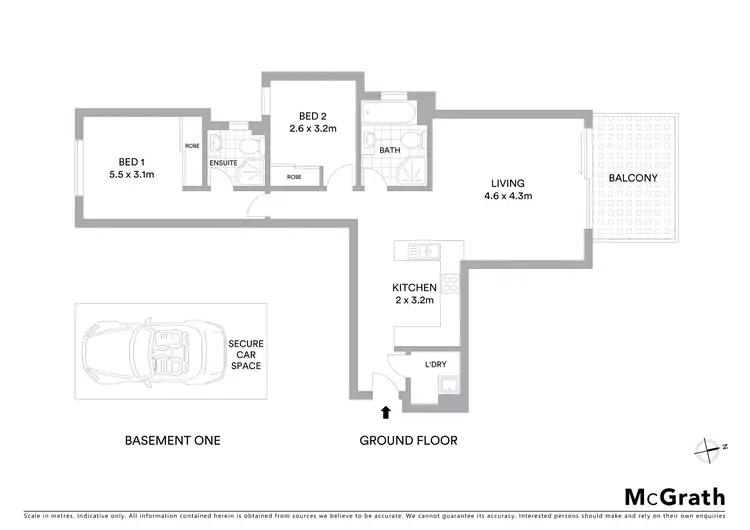 Floorplan of Homely apartment listing, 1/15 Orara Street, Waitara NSW 2077