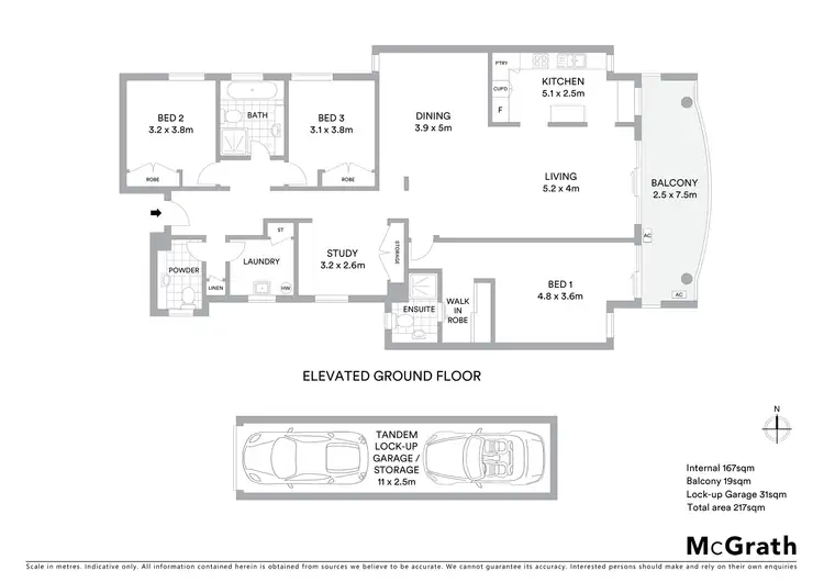 Floorplan of Homely apartment listing, 3/196 Longueville Road, Lane Cove NSW 2066