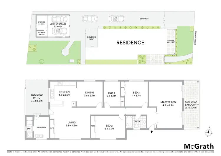 Floorplan of Homely house listing, 13 Narani Crescent, Earlwood NSW 2206