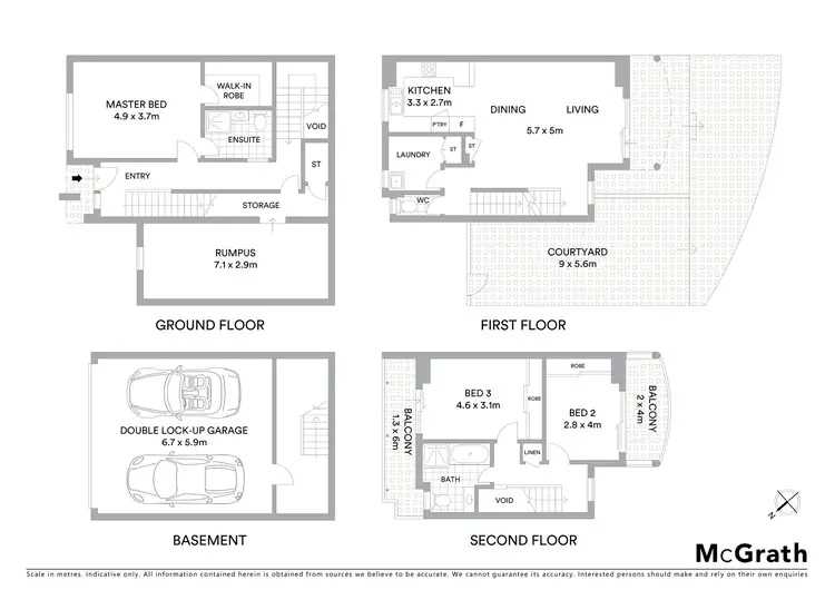 Floorplan of Homely townhouse listing, 4/6 Mowbray Street, Sylvania NSW 2224