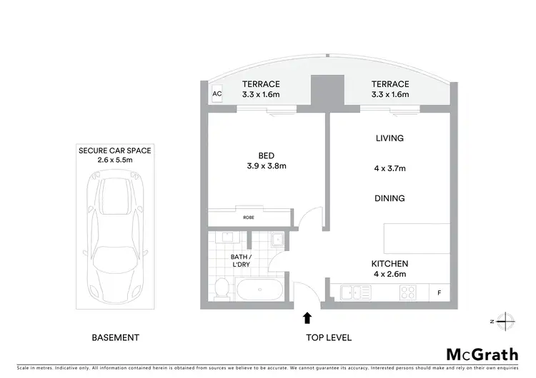 Floorplan of Homely apartment listing, 18/20 Clifford Street, Coogee NSW 2034