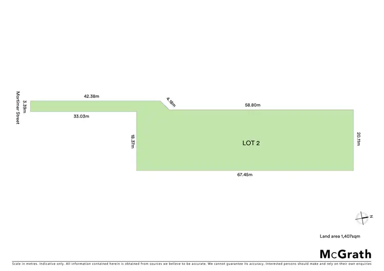 Floorplan of Homely land listing, 72 Mortimer Street, Mudgee NSW 2850