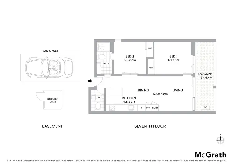 Floorplan of Homely apartment listing, 712/50 Claremont Street, South Yarra VIC 3141
