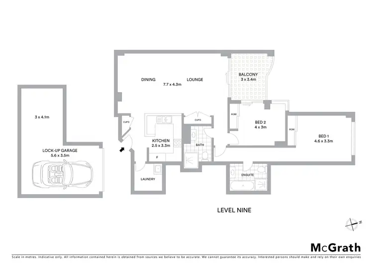 Floorplan of Homely apartment listing, 54/107 Pacific Highway, Hornsby NSW 2077