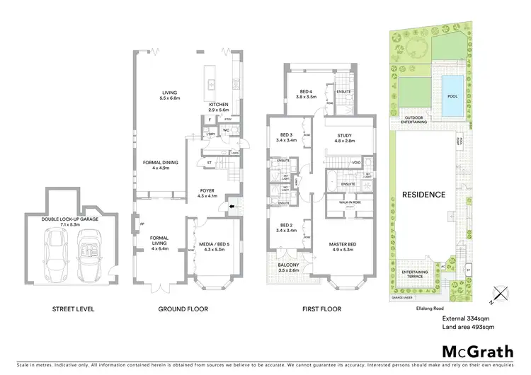Floorplan of Homely house listing, 57 Ellalong Road, Cremorne NSW 2090