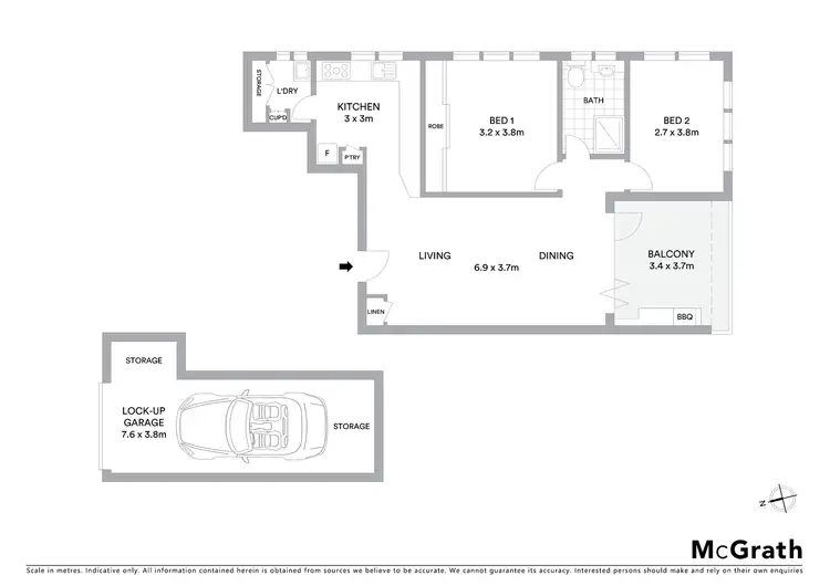 Floorplan of Homely unit listing, 12/200 Pacific Highway, Lindfield NSW 2070