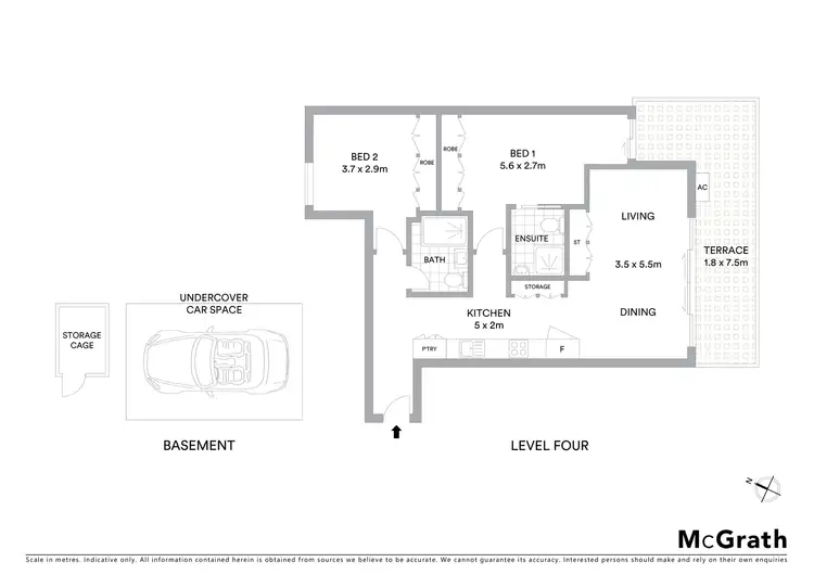 Floorplan of Homely apartment listing, 401/11 Wellington Street, St Kilda VIC 3182