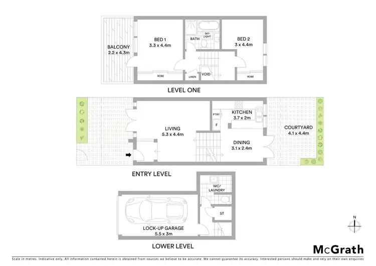 Floorplan of Homely townhouse listing, 13/2 Trafalgar Street, Crows Nest NSW 2065