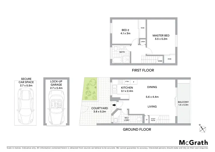 Floorplan of Homely townhouse listing, 7/9 Waine Street, Freshwater NSW 2096