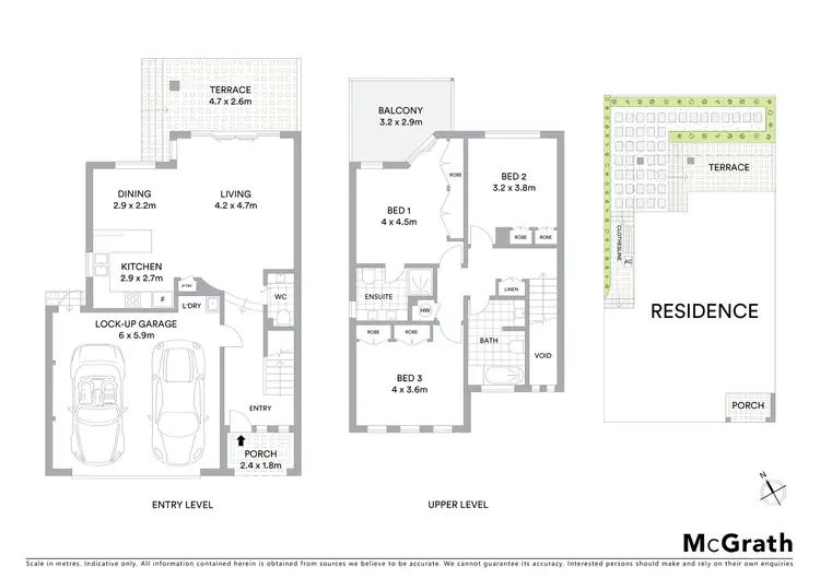 Floorplan of Homely townhouse listing, 1/58 Highview Terrace, St Lucia QLD 4067