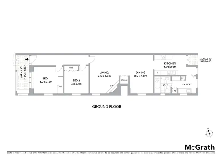 Floorplan of Homely apartment listing, 1/35 Figtree Avenue, Randwick NSW 2031