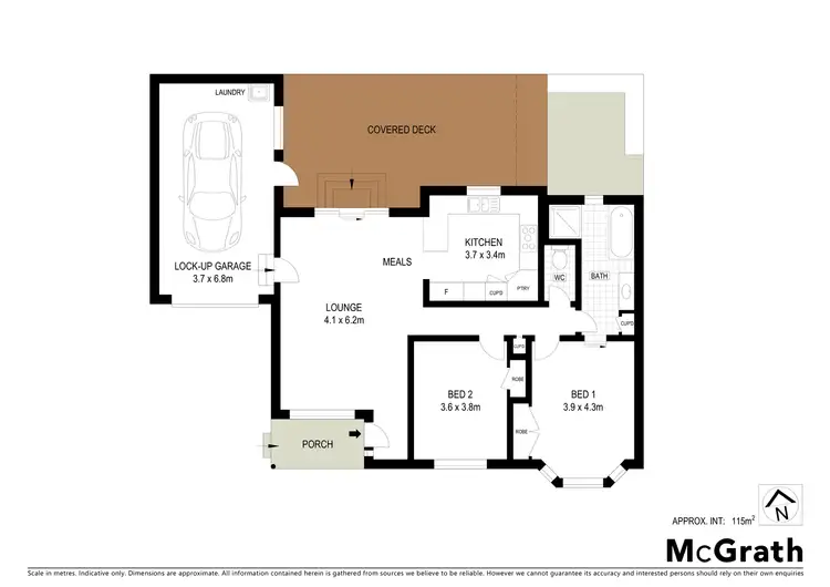 Floorplan of Homely unit listing, 2/17 Karingal Street, Croydon North VIC 3136