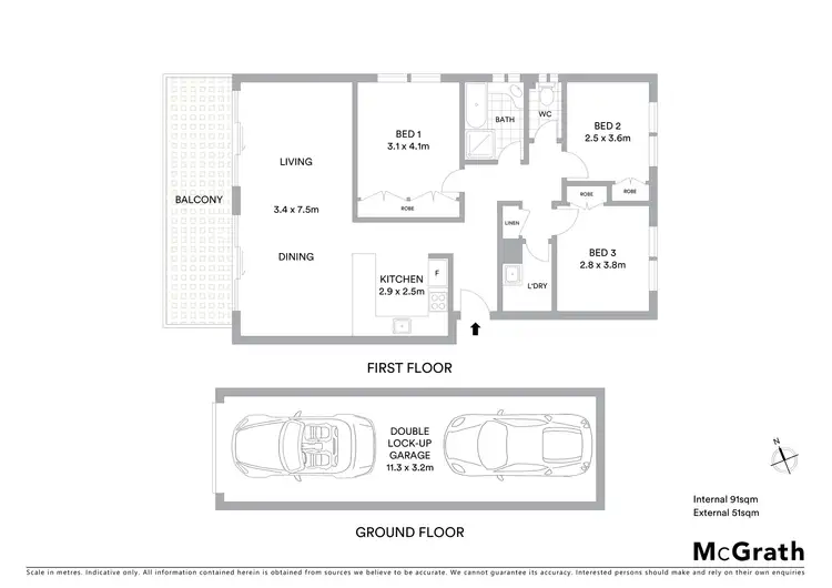 Floorplan of Homely apartment listing, 2/57 Avoca Drive, Avoca Beach NSW 2251
