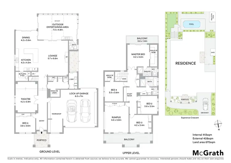 Floorplan of Homely house listing, 23 Esperence Crescent, Highton VIC 3216