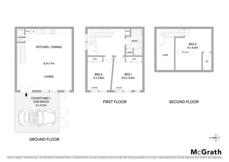 Floorplan of Homely townhouse listing, 13/83 Brighton Road, Elwood VIC 3184