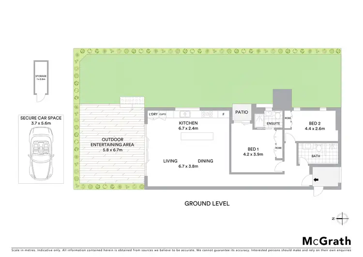 Floorplan of Homely apartment listing, 6/291 Miller Street, Cammeray NSW 2062