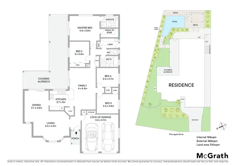 Floorplan of Homely house listing, 34 Thorngate Drive, Robina QLD 4226