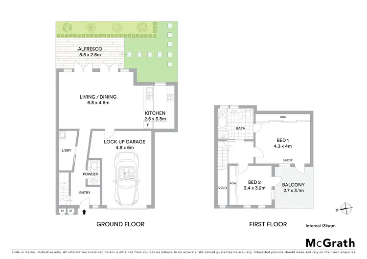 Floorplan of Homely townhouse listing, 3/325 O'Hea Street, Pascoe Vale South VIC 3044