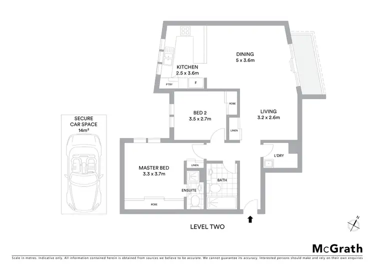 Floorplan of Homely apartment listing, 11/1 McDougall Street, Kirribilli NSW 2061