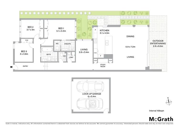 Floorplan of Homely apartment listing, 1/43 Ocean Street, North Avoca NSW 2260