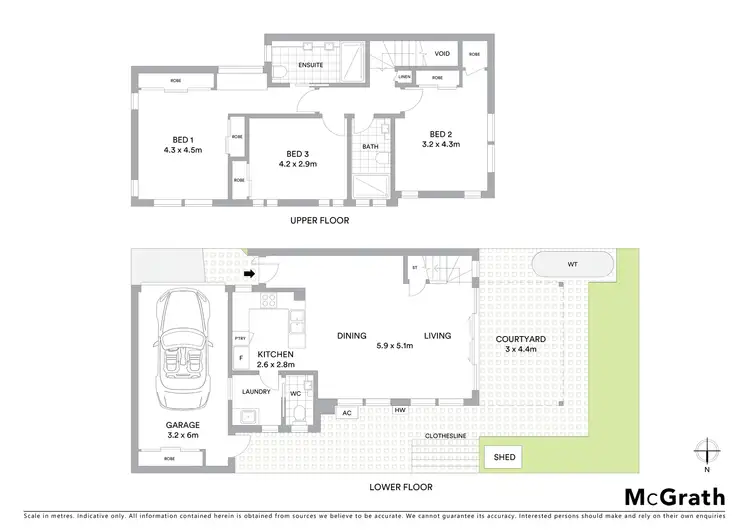 Floorplan of Homely townhouse listing, 3/65 Eversley Terrace, Yeronga QLD 4104