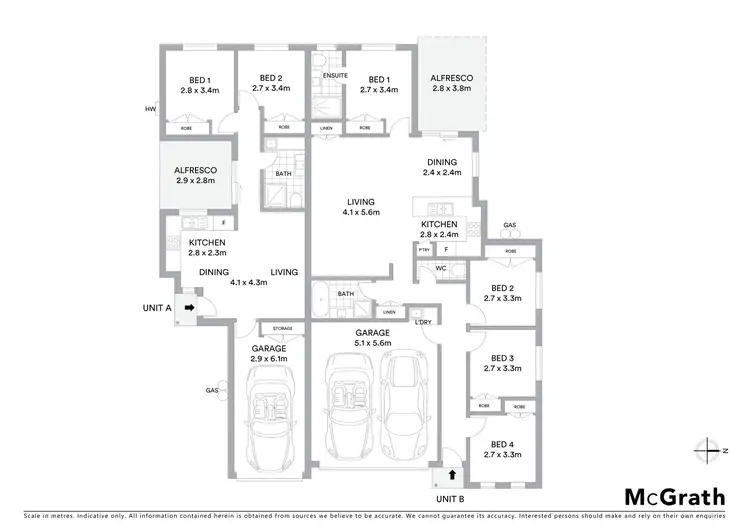 Floorplan of Homely semi-detached listing, 5 Charles Lester Place, Mudgee NSW 2850