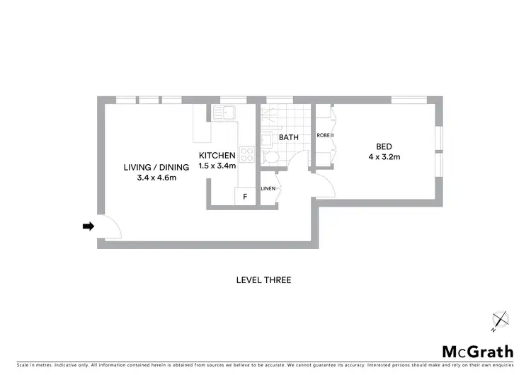 Floorplan of Homely apartment listing, 12/58 Dover Road, Rose Bay NSW 2029