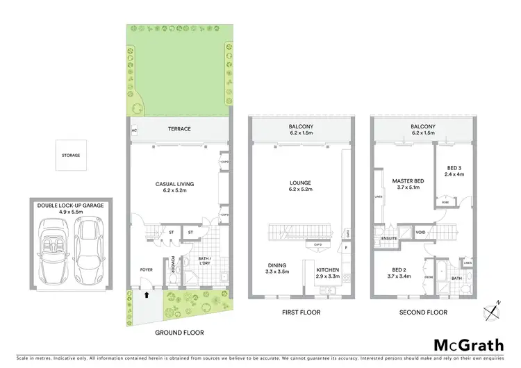 Floorplan of Homely townhouse listing, 2/15 Thornton Street, Darling Point NSW 2027