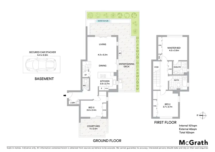 Floorplan of Homely apartment listing, 3/11 Langley Avenue, Cremorne NSW 2090