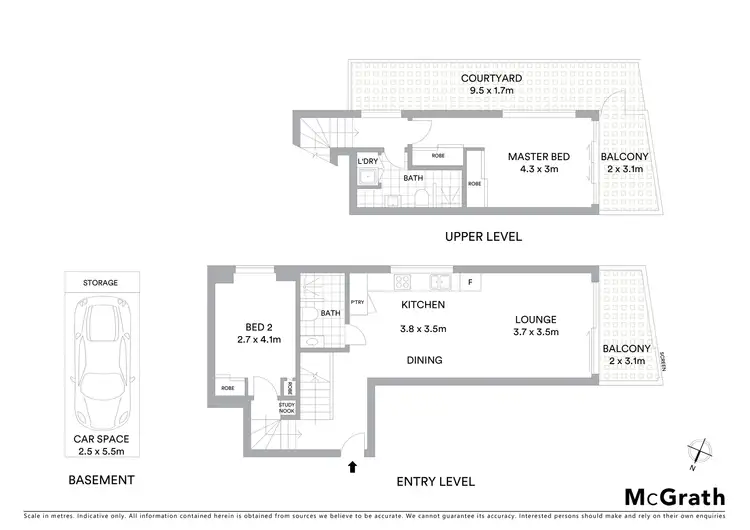 Floorplan of Homely unit listing, 13/403 Old South Head Road, North Bondi NSW 2026