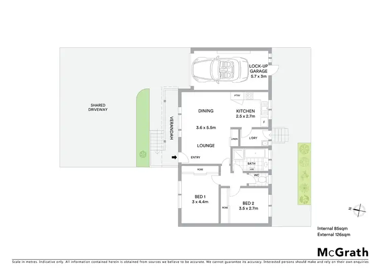 Floorplan of Homely unit listing, 2/15 Bostock Avenue, Manifold Heights VIC 3218
