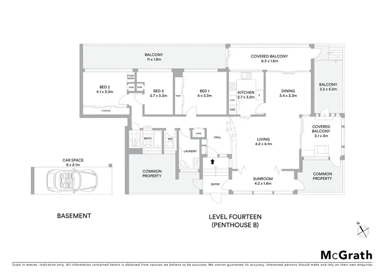 Floorplan of Homely unit listing, PHB/172 Oxlade Drive, New Farm QLD 4005