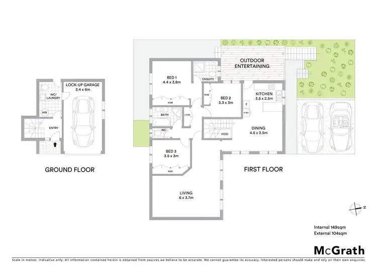 Floorplan of Homely semi-detached listing, 2/6 Kooronya Road, Kincumber NSW 2251