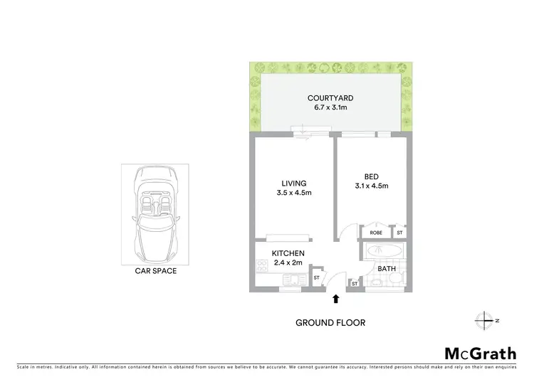 Floorplan of Homely apartment listing, 3/296 Inkerman Street, St Kilda East VIC 3183