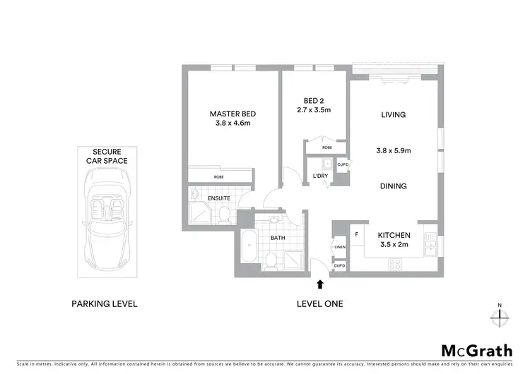 Floorplan of Homely apartment listing, 7/84 Bream Street, Coogee NSW 2034