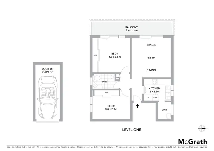 Floorplan of Homely apartment listing, 8/108 Mount Street, Coogee NSW 2034
