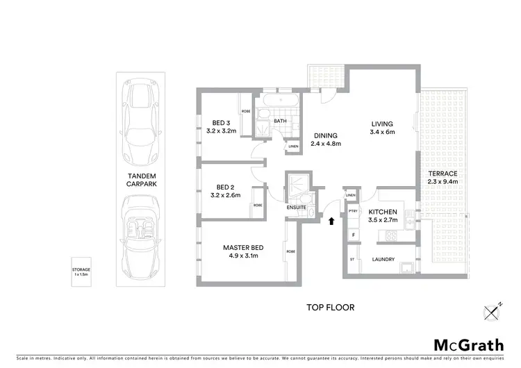 Floorplan of Homely unit listing, 15/6 Smith Street, Epping NSW 2121