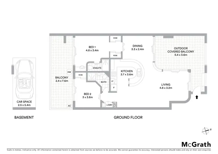 Floorplan of Homely apartment listing, 4/120 Sydney Street, New Farm QLD 4005