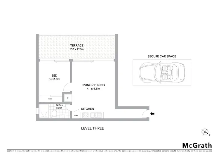 Floorplan of Homely apartment listing, 302/126 Chapel Street, St Kilda VIC 3182