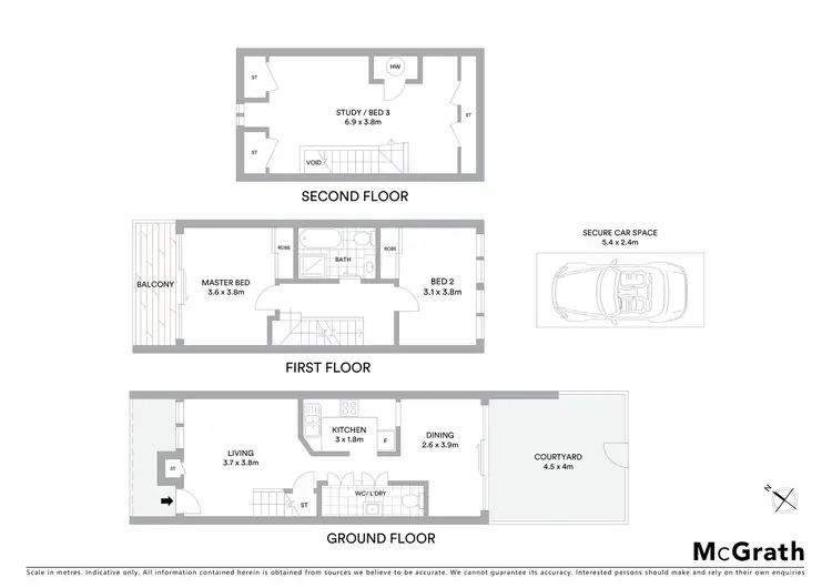Floorplan of Homely townhouse listing, 9/43 Hereford Street, Glebe NSW 2037