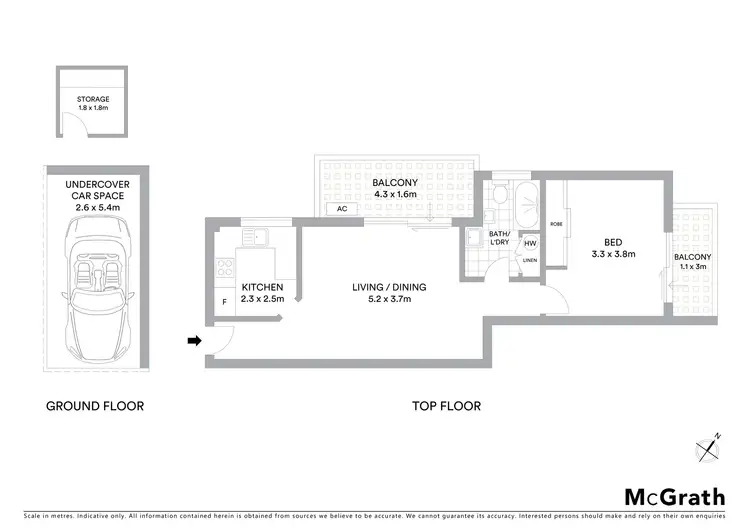 Floorplan of Homely apartment listing, 11/34 Nelson Street, Penshurst NSW 2222