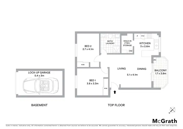 Floorplan of Homely apartment listing, 9/7 Hill Street, Marrickville NSW 2204